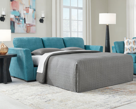 Auburndale Furniture Outlet - Ashley Furniture - Keerwick Living Room - Queen Sofa Sleeper / Sunflower - 6750639
