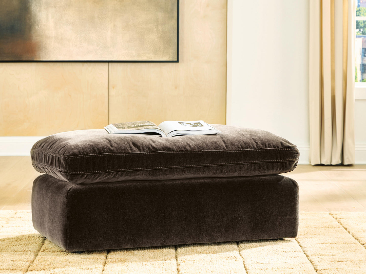 Auburndale Furniture Outlet - Ashley Furniture - Maxton Heights Living Room - Ottoman / Bittersweet - 6780714