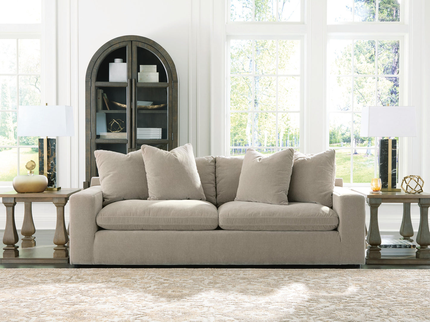 Auburndale Furniture Outlet - Ashley Furniture - Maxton Heights Living Room - Sofa / Pebble - 6780838