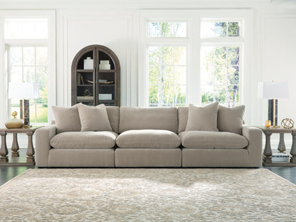 Auburndale Furniture Outlet - Ashley Furniture - Maxton Heights Sectional - RAF 3-Piece Sectional Sofa / Pebble - 67808S2
