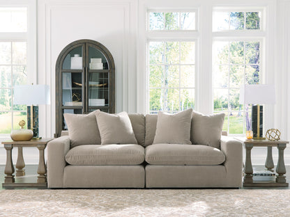 Auburndale Furniture Outlet - Ashley Furniture - Maxton Heights Sectional - RAF 2-Piece Sectional Sofa / Pebble - 67808S1
