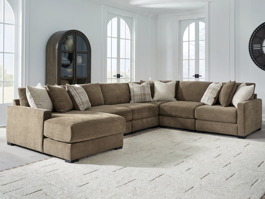 Auburndale Furniture Outlet - Ashley Furniture - Camellia-Court Sectional - 6-Piece Sectional with Chaise - 68207S14