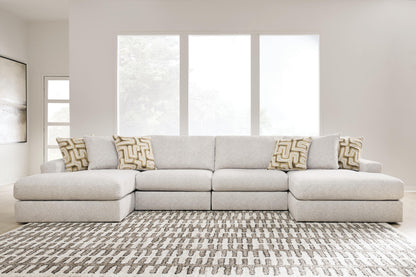 Auburndale Furniture Outlet - Ashley Furniture - Kestrie 4-Piece Double Chaise Sectional - 4-Piece Double Chaise Sectional - PC68706S9