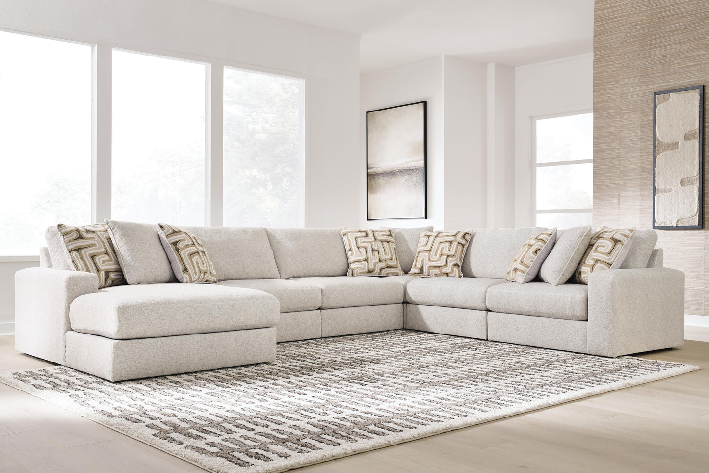 Auburndale Furniture Outlet - Ashley Furniture - Kestrie 6-Piece Sectional with Chaise - 6-Piece Sectional with Chaise - PC68706S14