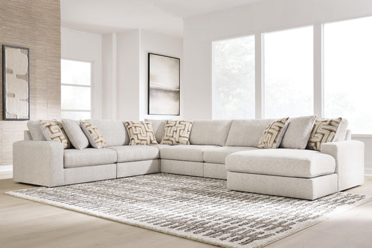 Auburndale Furniture Outlet - Ashley Furniture - Kestrie Sectional - RAF 6-Piece Sectional with Chaise - PC68706S15