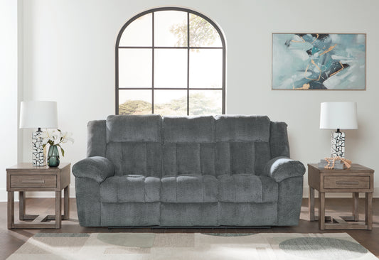 Auburndale Furniture Outlet - Ashley Furniture - Tip-Off Living Room - PWR Recliner/ADJ Headrest / Slate - 6930482