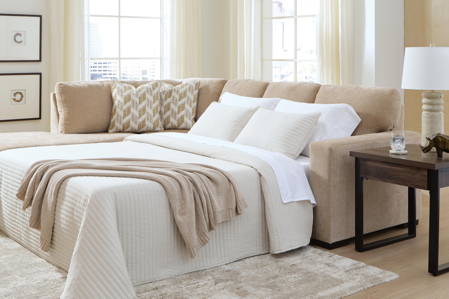 Auburndale Furniture Outlet - Ashley Furniture - Bridgepoint 2-Piece Sleeper Sectional with Chaise - 2-Piece Sleeper Sectional with Chaise - PC69507S4