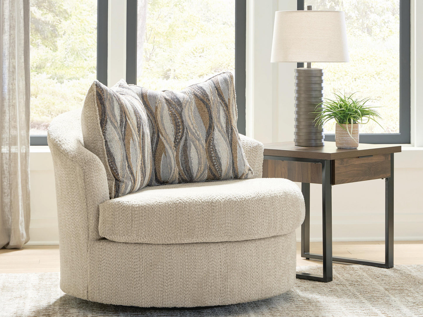 Auburndale Furniture Outlet - Ashley Furniture - Lofwood Living Room - Swivel Accent Chair - PC6960544