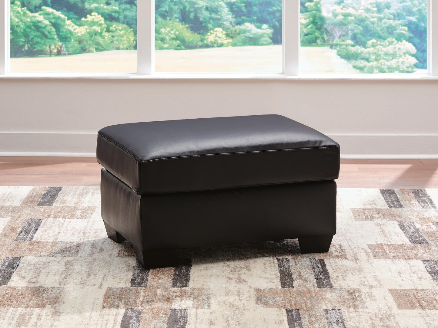 Auburndale Furniture Outlet - Ashley Furniture - Glennbre Living Room - Ottoman / Midnight - PC6980414