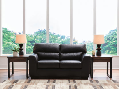 Auburndale Furniture Outlet - Ashley Furniture - Glennbre Living Room - Loveseat / Midnight - PC6980435