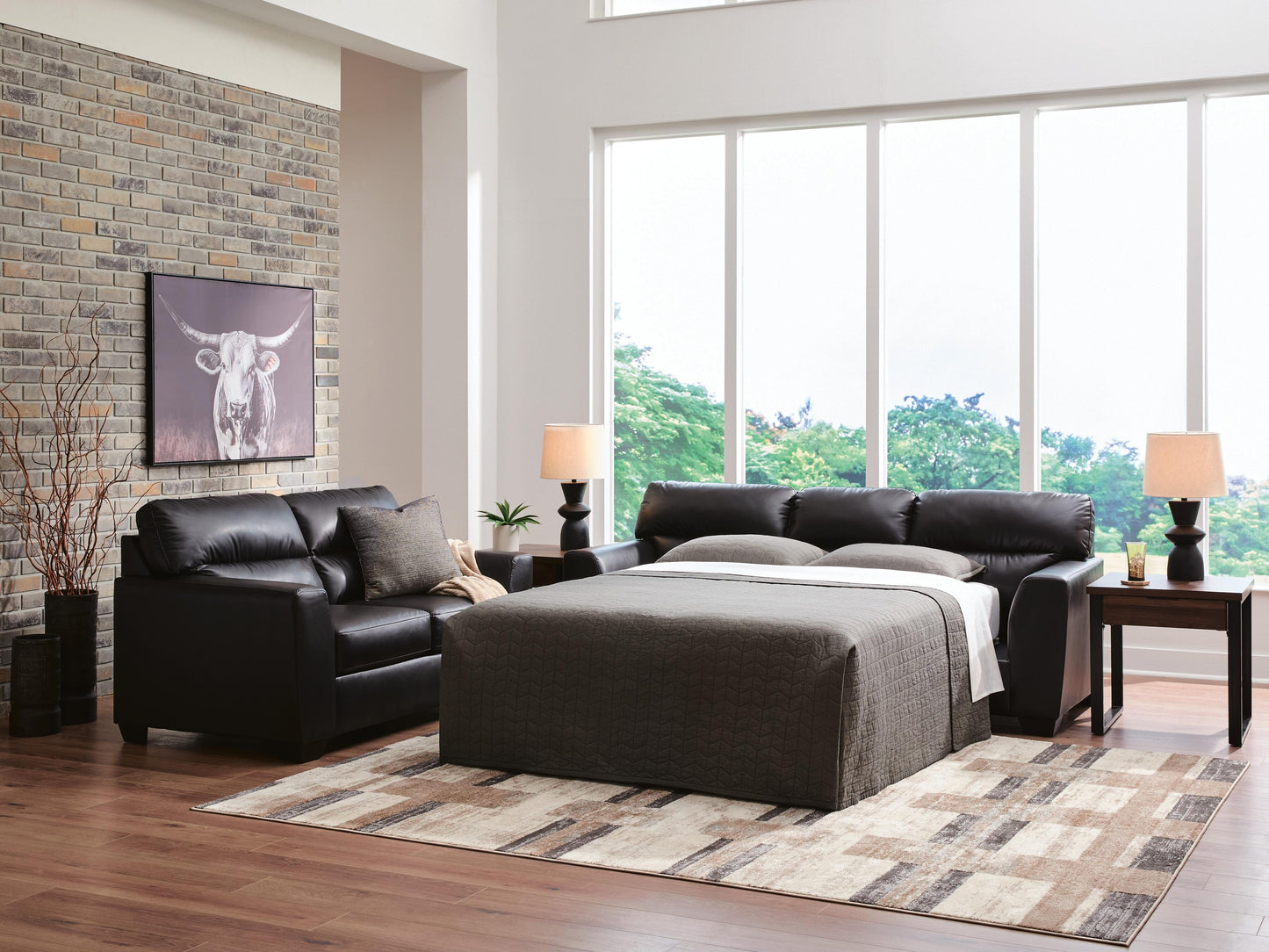 Auburndale Furniture Outlet - Ashley Furniture - Glennbre Living Room - Queen Sofa Sleeper - PC6980439