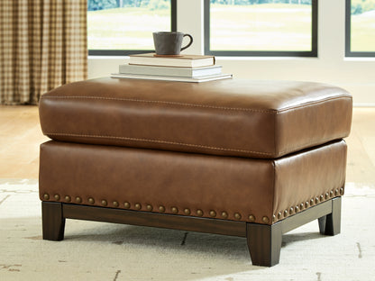 Auburndale Furniture Outlet - Ashley Furniture - Saonara Living Room - Ottoman / Amber - PC7310914