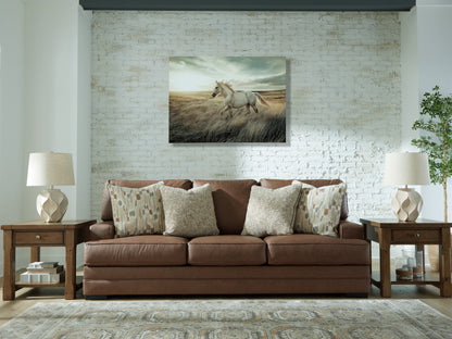 Auburndale Furniture Outlet - Ashley Furniture - VillaCourt Living Room - Sofa / Caramel - 7490938