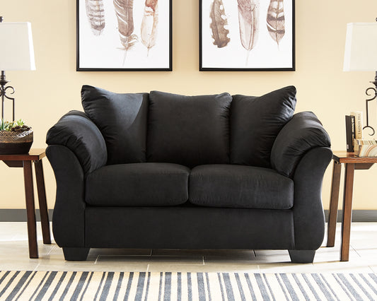 Auburndale Furniture Outlet - Ashley Furniture - Darcy Living Room - Loveseat / Cobblestone - 7500535