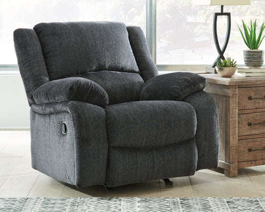 Auburndale Furniture Outlet - Ashley Furniture - Draycoll Living Room - Power Rocker Recliner / Slate - 7650498