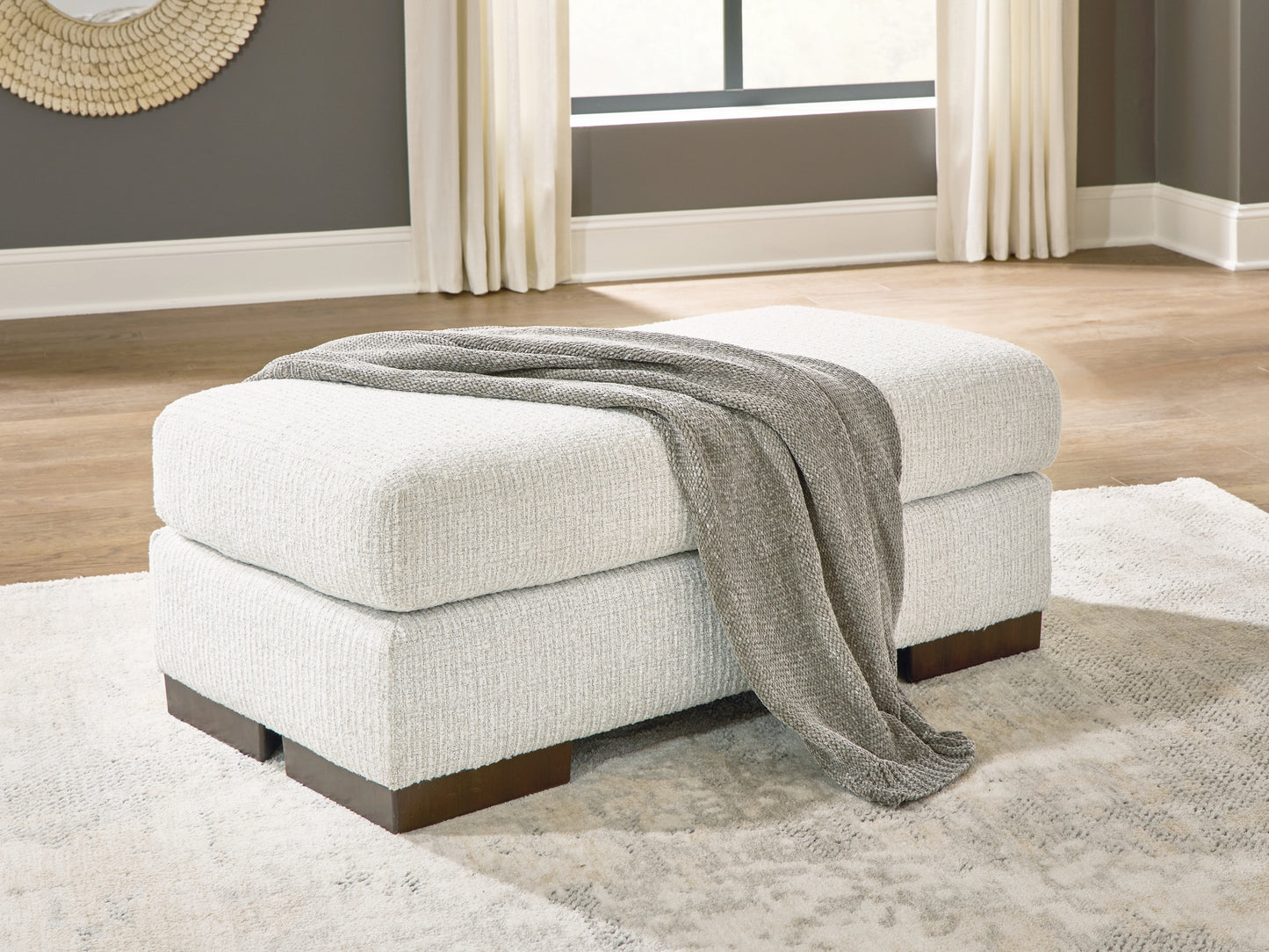 Auburndale Furniture Outlet - Ashley Furniture - Hartside Living Room - Ottoman / Frosted - 8010414