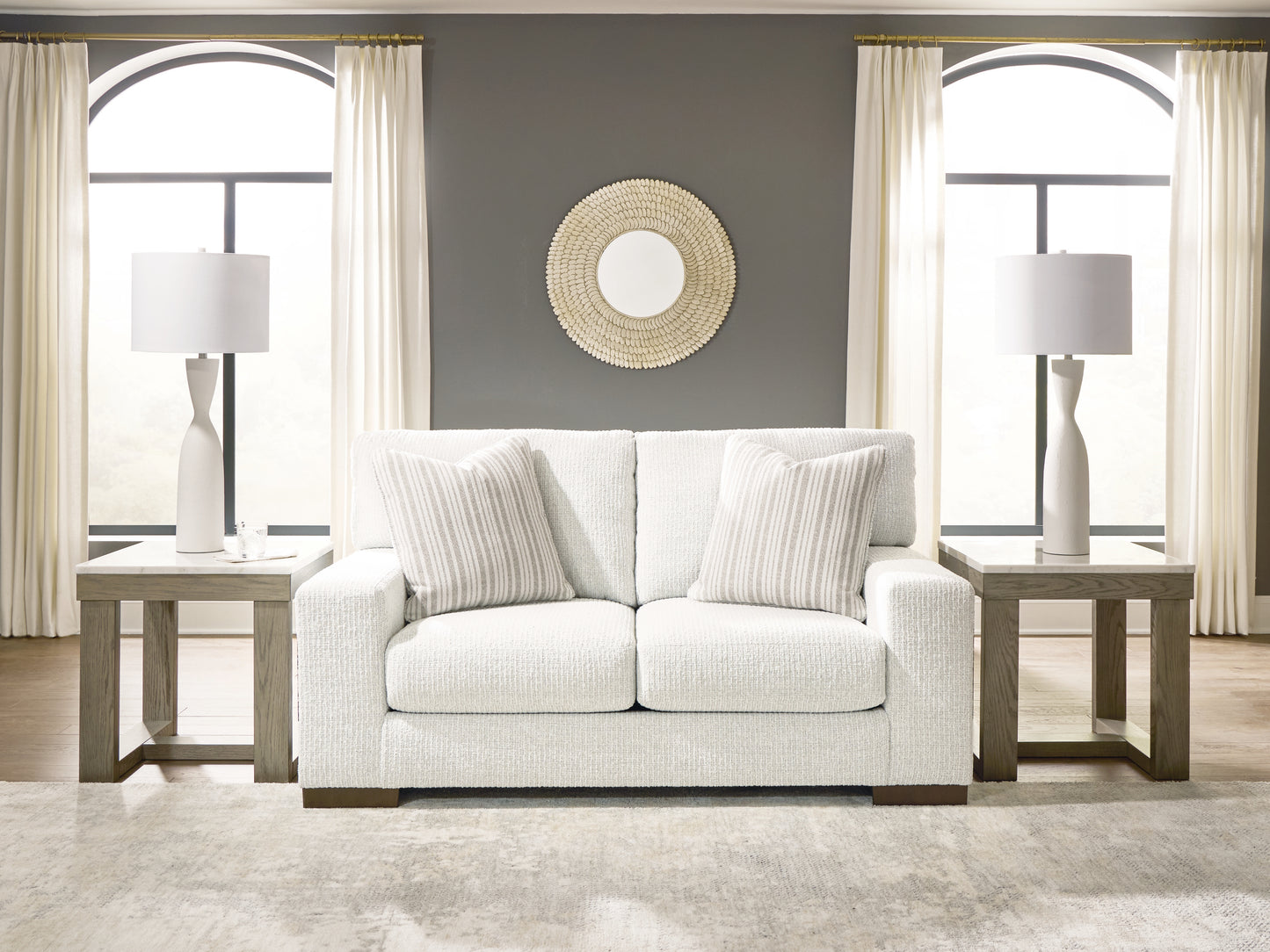 Auburndale Furniture Outlet - Ashley Furniture - Hartside Living Room - Loveseat / Frosted - 8010435