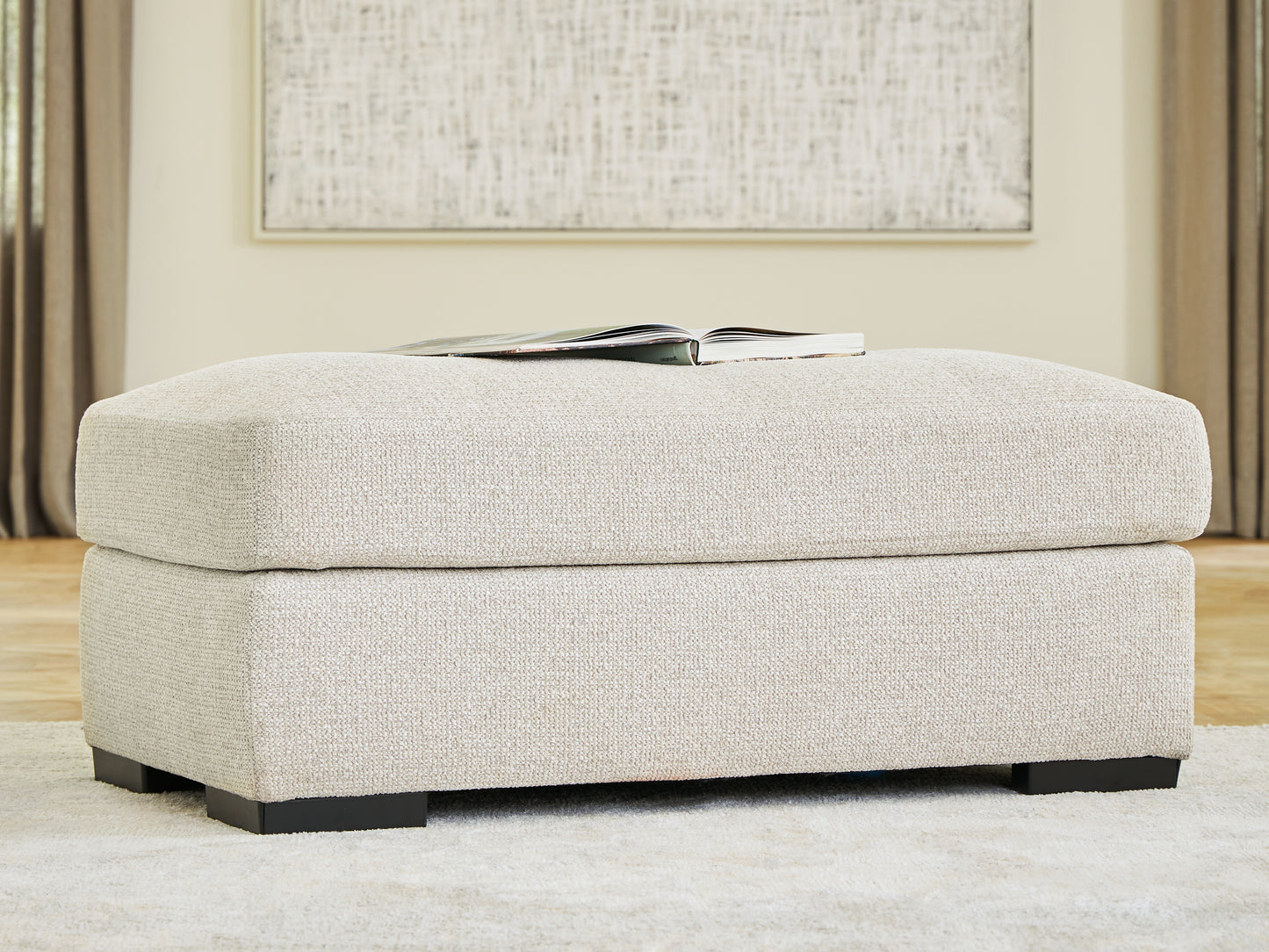 Auburndale Furniture Outlet - Ashley Furniture - Conlee-Pike Living Room - Ottoman / Linen - PC8131014