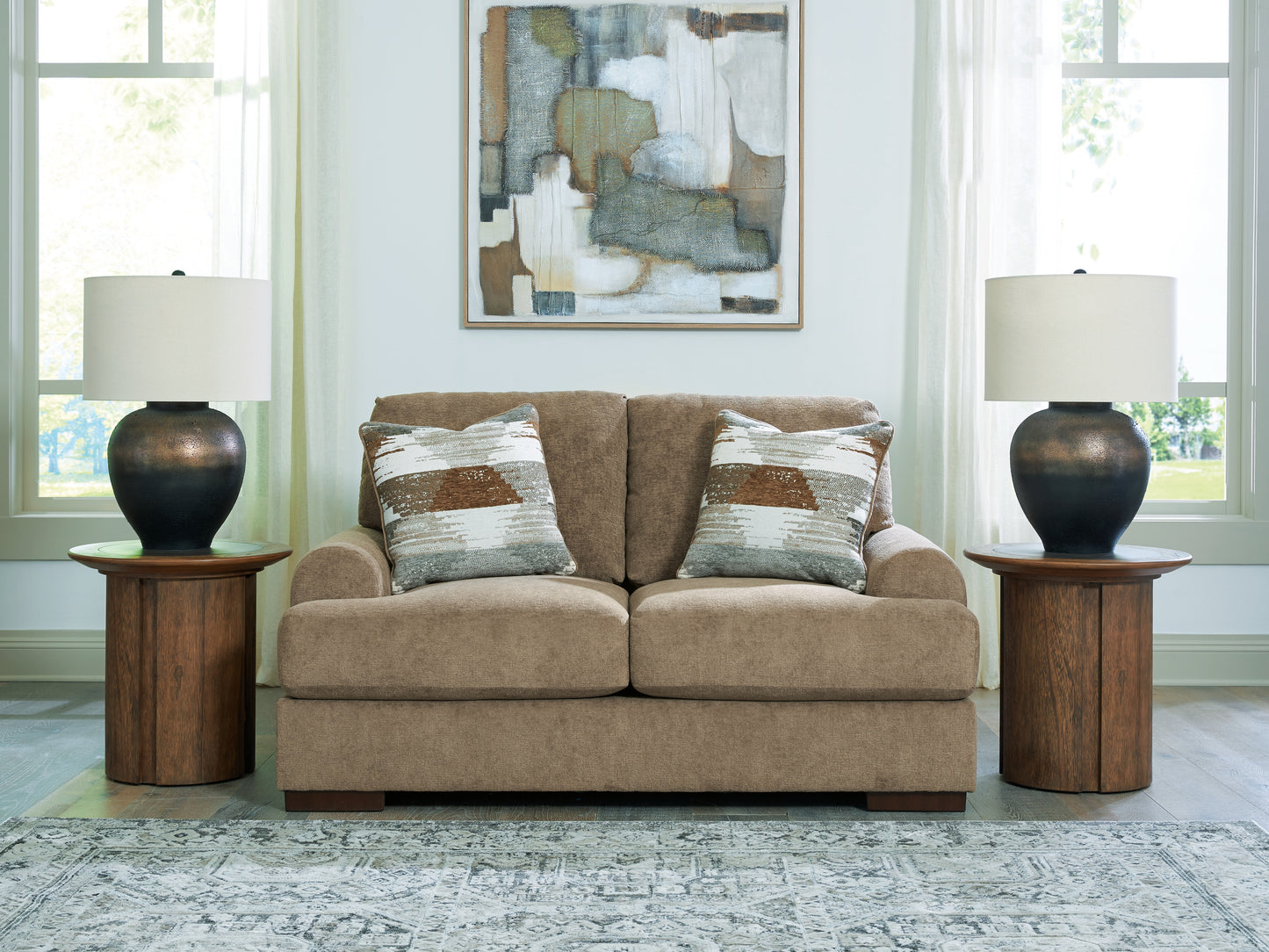 Auburndale Furniture Outlet - Ashley Furniture - Jayne Park Living Room - Loveseat - PC8150535