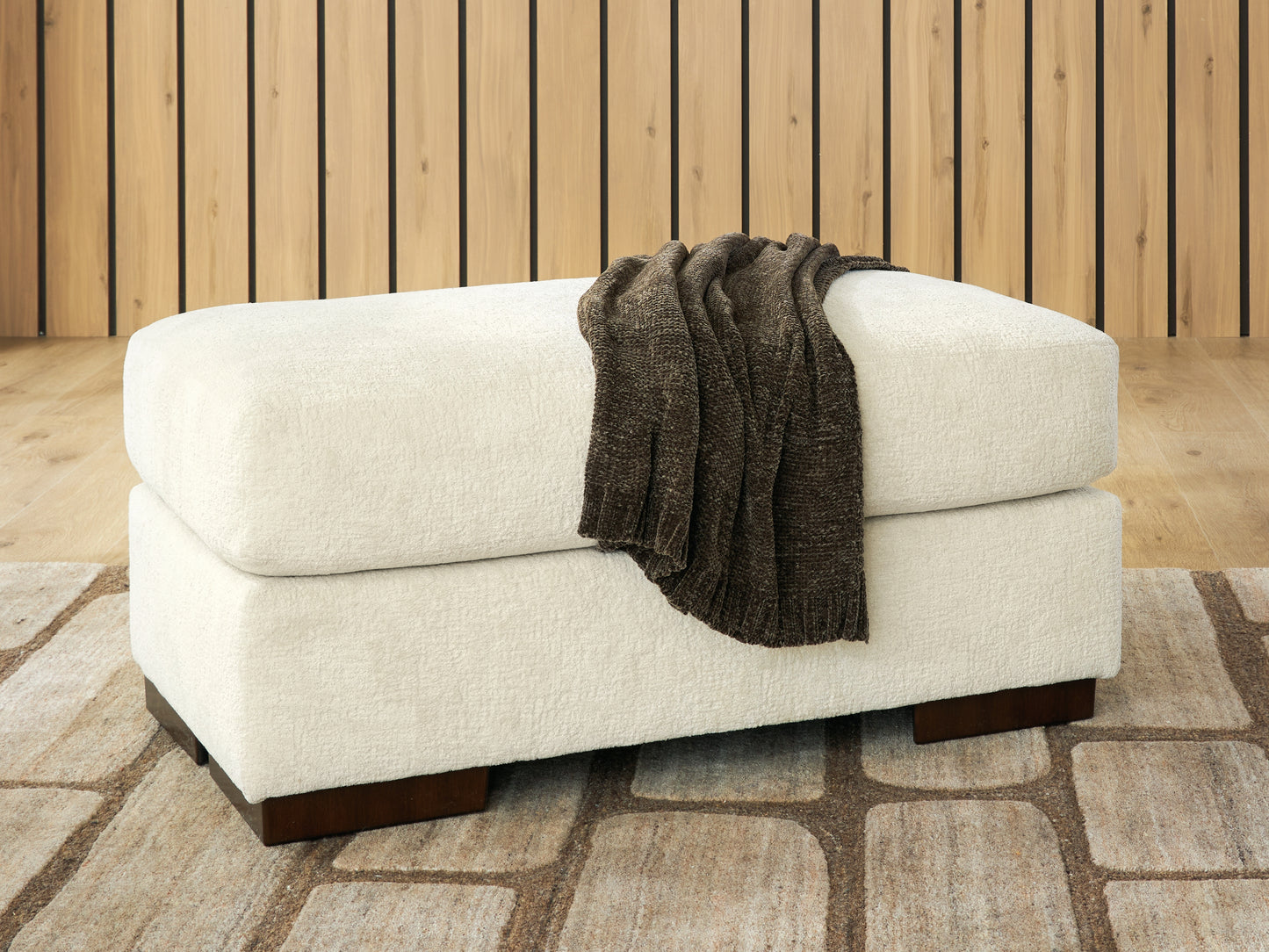Auburndale Furniture Outlet - Ashley Furniture - Jayne Park Living Room - Ottoman / Sand - PC8150614