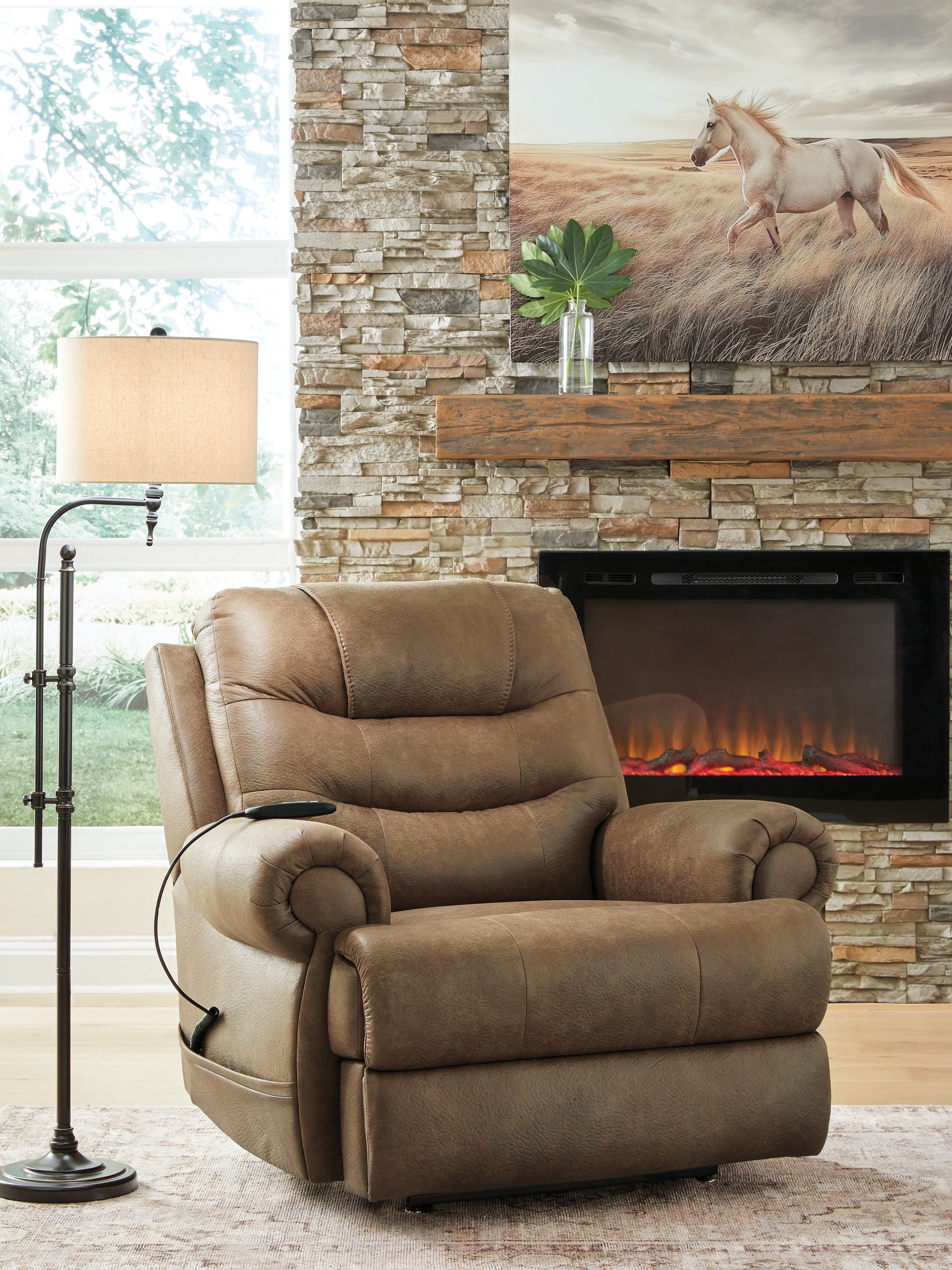Auburndale Furniture Outlet - Ashley Furniture - Revived and Restored Living Room - Power Lift Recliner - PC8240712