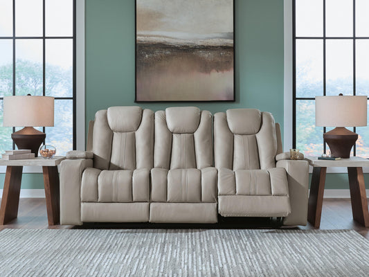 Auburndale Furniture Outlet - Ashley Furniture - Elevate Edges Living Room - REC Sofa w/Drop Down Table - PC8330589