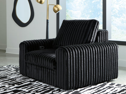 Auburndale Furniture Outlet - Ashley Furniture - HamlinBay Living Room - Power Gliding Chaise / Onyx - PC8680315P