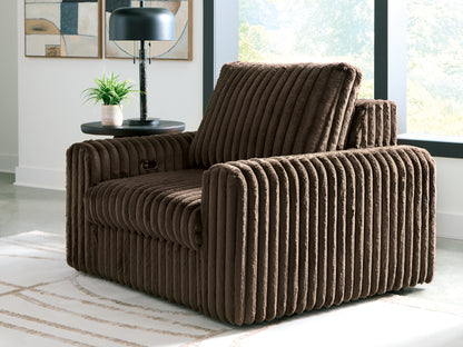 Auburndale Furniture Outlet - Ashley Furniture - HamlinBay Living Room - Power Gliding Chaise / Chocolate - PC8680415P