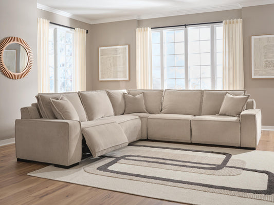 Auburndale Furniture Outlet - Ashley Furniture - Carceri Sectional - 5-Piece Power Sectional Reclining Sofa - 87003S4