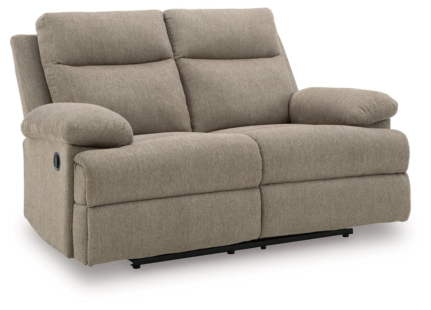 Auburndale Furniture Outlet - Ashley Furniture - Side-Swipe Living Room - Reclining Loveseat / Mocha - PC9140586