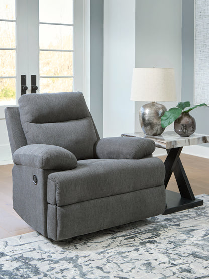 Auburndale Furniture Outlet - Ashley Furniture - Side-Swipe Living Room - Rocker Recliner / Charcoal - PC9140625