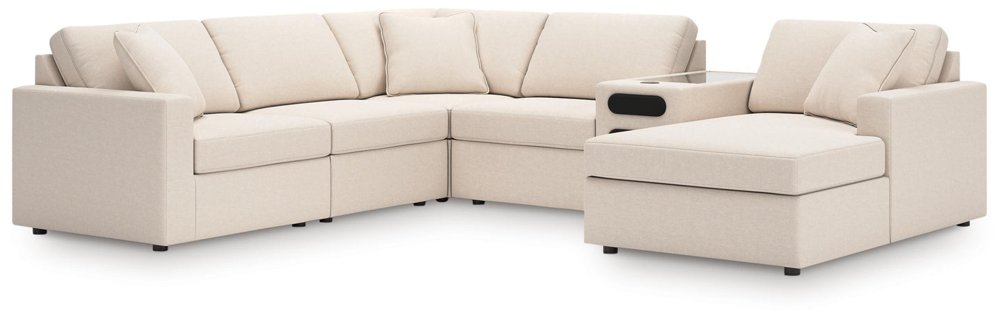 Auburndale Furniture Outlet - Ashley Furniture - Modmax 6-Piece Sectional with Audio System and Chaise - RAF 6-Piece Sectional with Audio System and Chaise - 92103S51