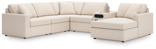Auburndale Furniture Outlet - Ashley Furniture - Modmax 6-Piece Sectional with Audio System and Chaise - RAF 6-Piece Sectional with Audio System and Chaise - 92103S51