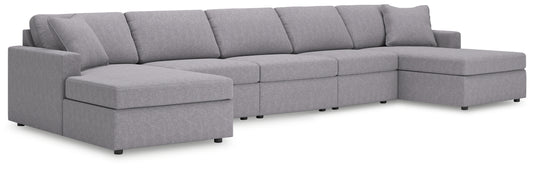 Auburndale Furniture Outlet - Ashley Furniture - Modmax 5-Piece Double Chaise Sectional - 5-Piece Double Chaise Sectional - 92104S125
