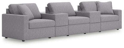 Auburndale Furniture Outlet - Ashley Furniture - Modmax Sectional - RAF 5-Piece Sectional / Granite - 92104S9
