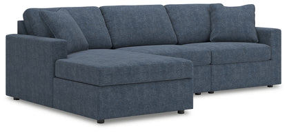 Auburndale Furniture Outlet - Ashley Furniture - Modmax Sectional - RAF 3-Piece Sectional with Chaise / Ink - 92121S17