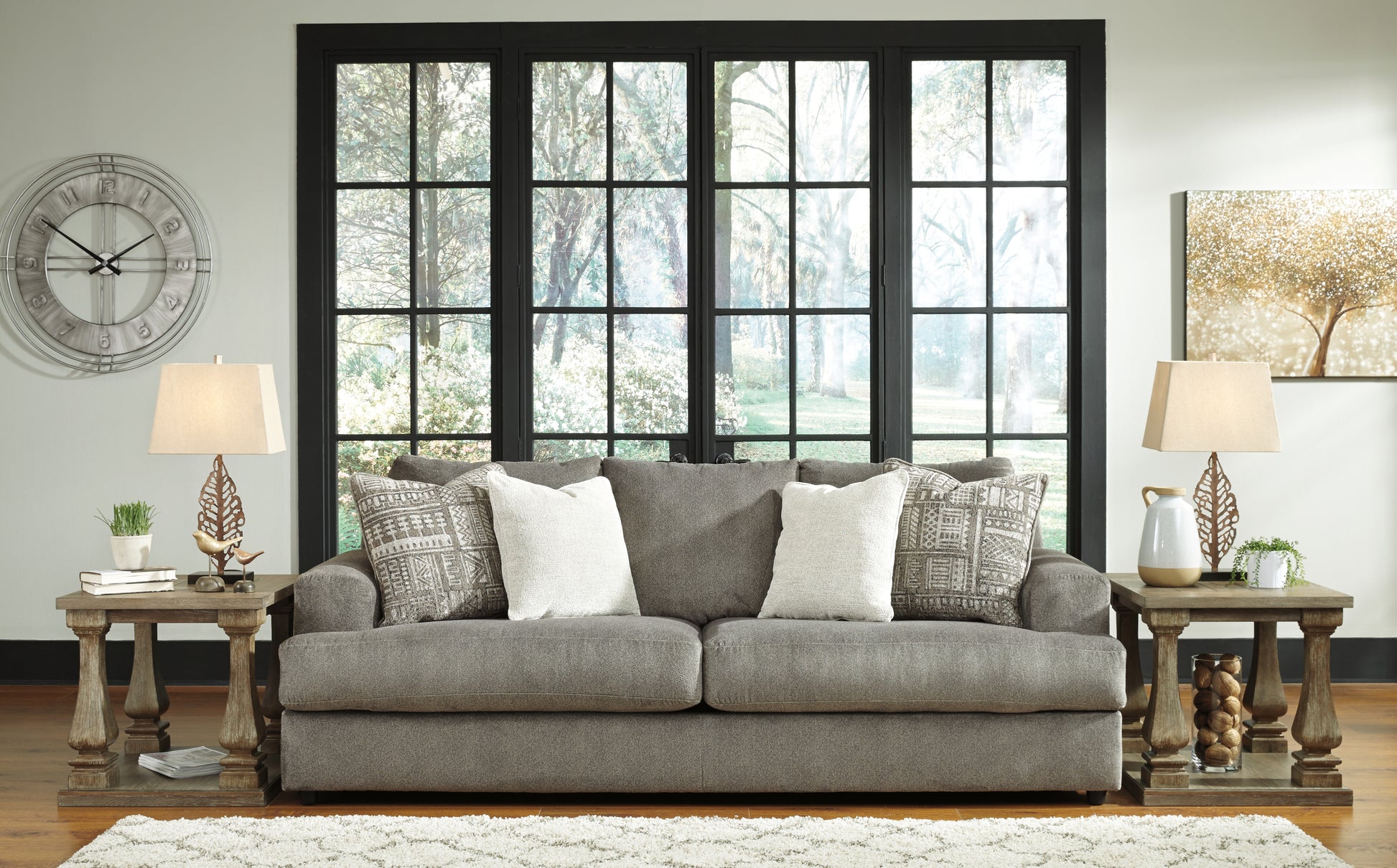 Auburndale Furniture Outlet - Ashley Furniture - Soletren Living Room - Sofa / Ash - 9510338