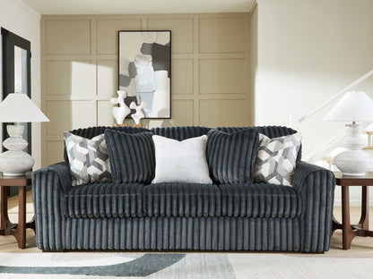 Auburndale Furniture Outlet - Ashley Furniture - Midnight-Madness Living Room - Sofa / Gunmetal - 9810538