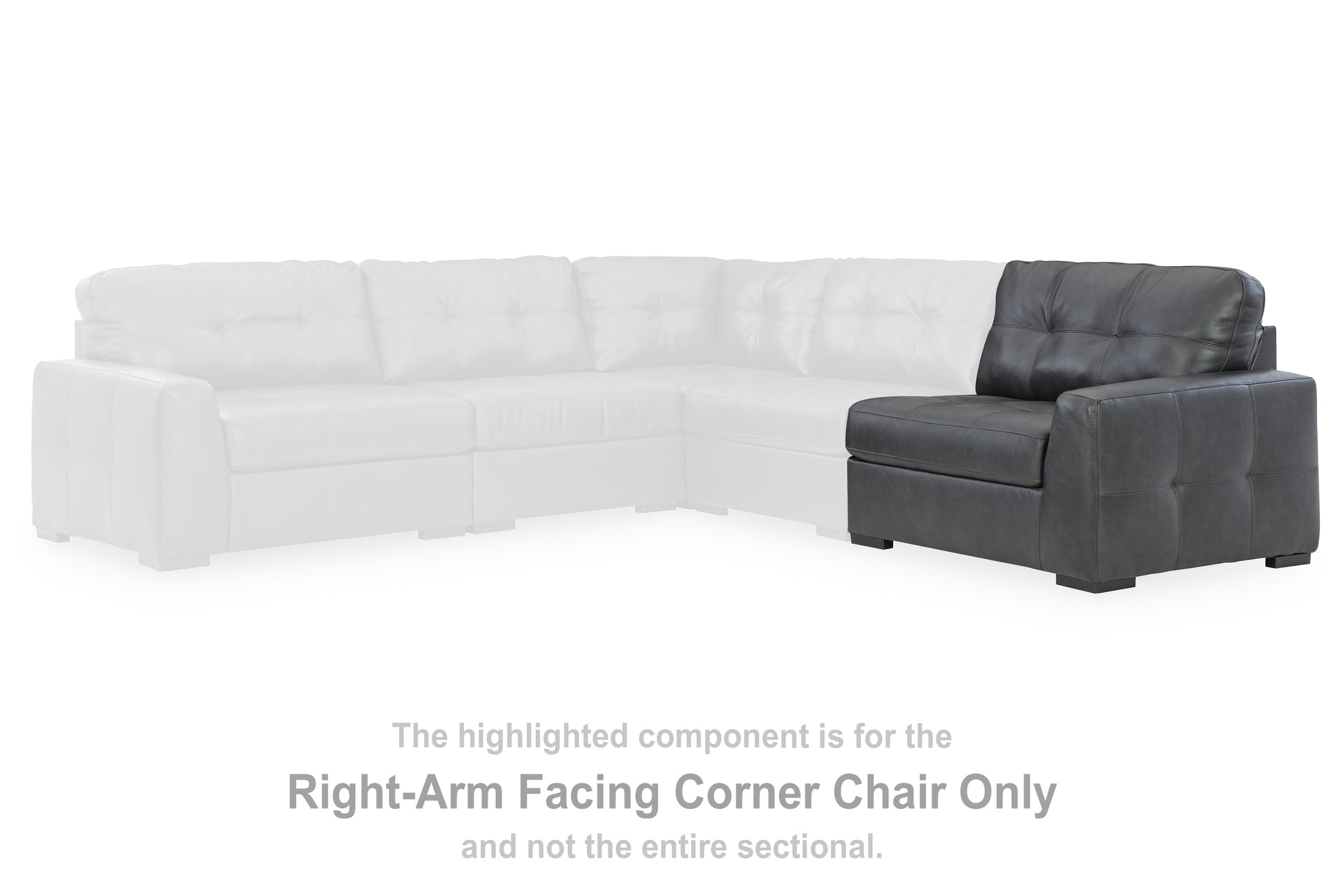 Auburndale Furniture Outlet - Ashley Furniture - Brindley Pier Sectional - RAF Corner Chair / Fog - 9950365