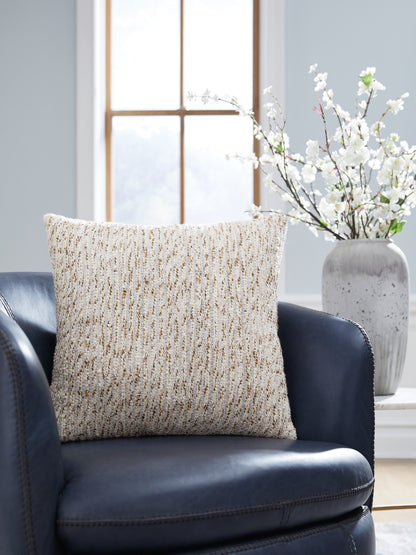 Auburndale Furniture Outlet - Ashley Furniture - Abler Pillows - Pillow / Ivory/Gray/Gold - A1001068P