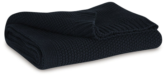 Auburndale Furniture Outlet - Ashley Furniture - Gayelery Throw (Set of 3) - Throw (3/CS) / Black - A1001086