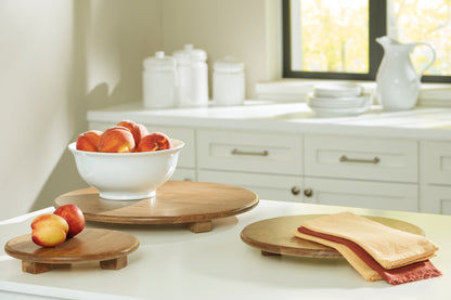 Auburndale Furniture Outlet - Ashley Furniture - Kaidler Tray Set (Set of 3) - Tray Set (3/CN) / Brown - A2000614