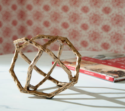 Auburndale Furniture Outlet - Ashley Furniture - Laddington Sculpture - Sculpture (2/CS) / Antique Brass Finish - A2000670