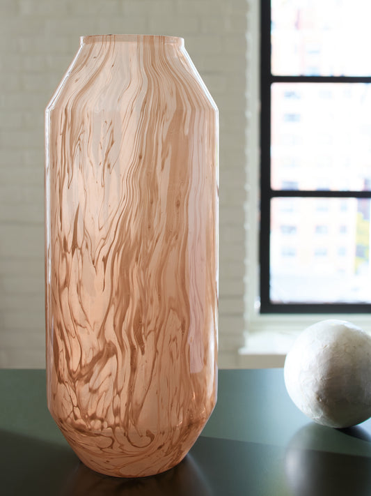 Auburndale Furniture Outlet - Ashley Furniture - Dushby Vase - Vase / Blush Pink - A2000729