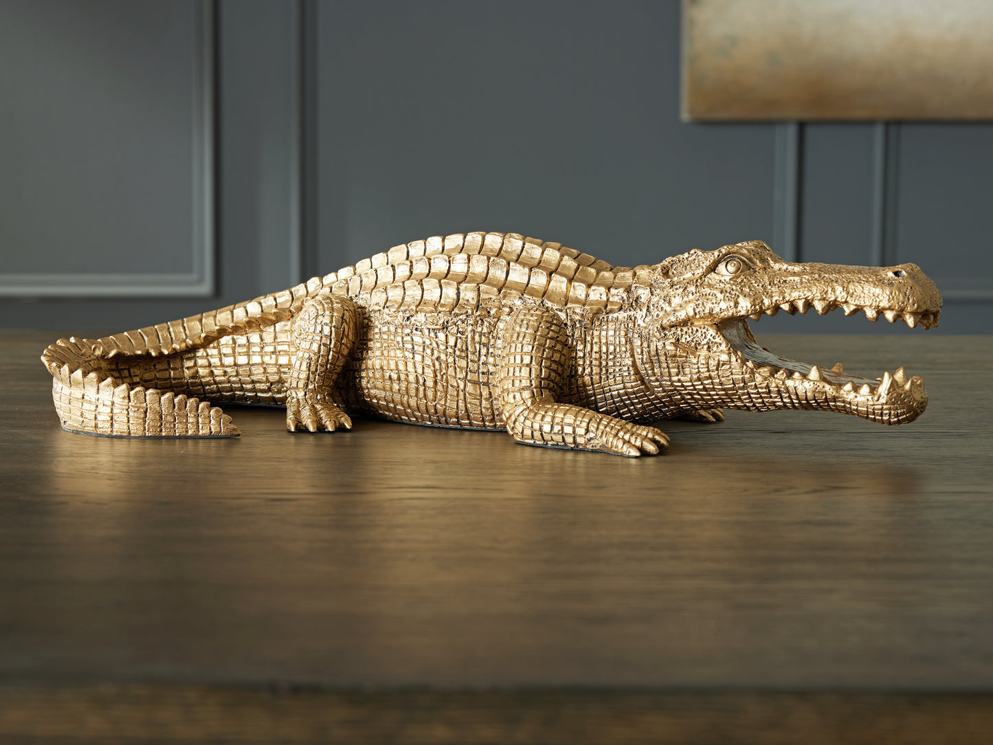 Auburndale Furniture Outlet - Ashley Furniture - Lauretman Sculpture - Sculpture / Antique Gold Finish - A2000765