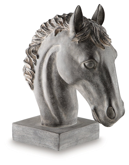 Auburndale Furniture Outlet - Ashley Furniture - Carnlow Sculpture - Sculpture / Antique Black - A2000772