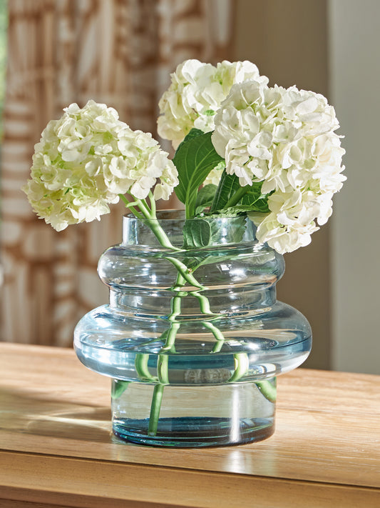Auburndale Furniture Outlet - Ashley Furniture - Vallmen Vase - Vase / Blue - A2000799