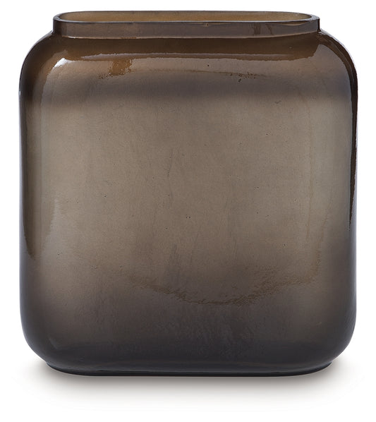 Auburndale Furniture Outlet - Ashley Furniture - Sumner Vase - Vase / Gray/Gold Finish - A2000811