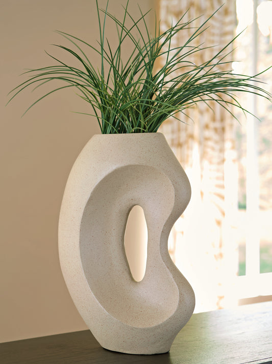 Auburndale Furniture Outlet - Ashley Furniture - Odion Vase - Vase / Stone - A2000842