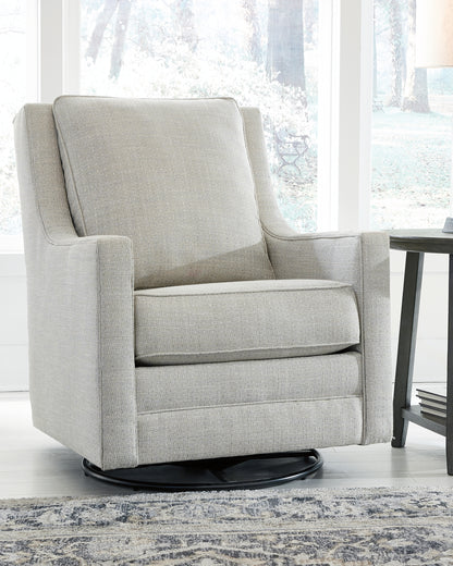 Auburndale Furniture Outlet - Ashley Furniture - Kambria Swivel Glider Accent Chair - Swivel Glider Accent Chair / Frost - A3000206